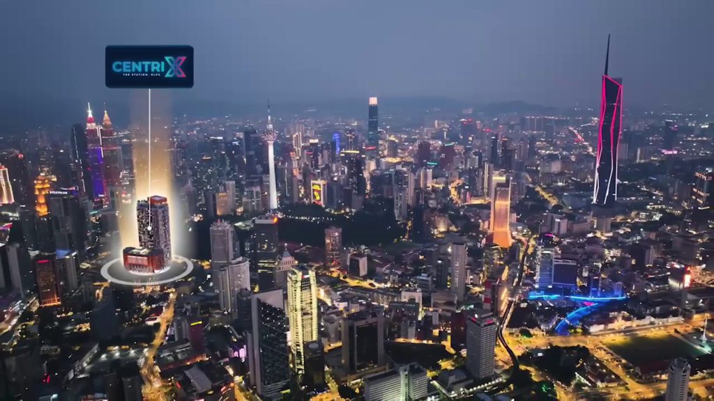 Centrix KLCC Ariel View Night